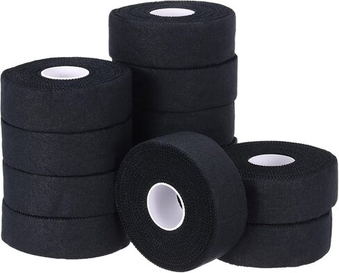 Athletic Sports Tape, Athletic Tape Strong Adhesive Easy Tear with Serrated Edges - Fitting for (Athletes/Sport Trainer/Gymnastics/Boxing) 1 in x 45 Ft, 12 Rolls, White in Saudi Arabia