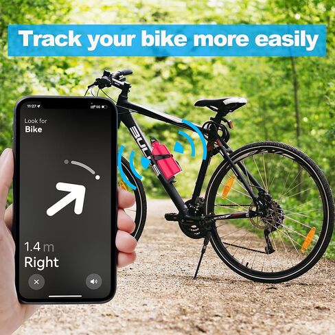 DDJ Waterproof for Samsung Smart Tag 2 & Moto Tag & AirTag Bike Bottle Holder Mount with Reflector, Anti-Theft Bike GPS Tracker Mount, Universal Drink Cup Bicycle Cage, for Electric/Mountain Bikes in Kuwait