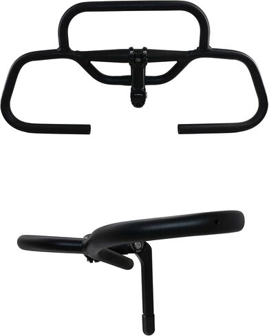 OOAFOAF Bike Butterfly Handlebar Touring Bike MTB 31.8/25.4mm Curved Handlebar Aluminum Adjustable Long Distance Rest 600mm Length, Black in Saudi Arabia
