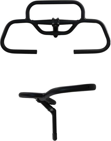 OOAFOAF Bike Butterfly Handlebar Touring Bike MTB 31.8/25.4mm Curved Handlebar Aluminum Adjustable Long Distance Rest 600mm Length, Black in Saudi Arabia