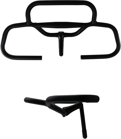 OOAFOAF Bike Butterfly Handlebar Touring Bike MTB 31.8/25.4mm Curved Handlebar Aluminum Adjustable Long Distance Rest 600mm Length, Black in Saudi Arabia