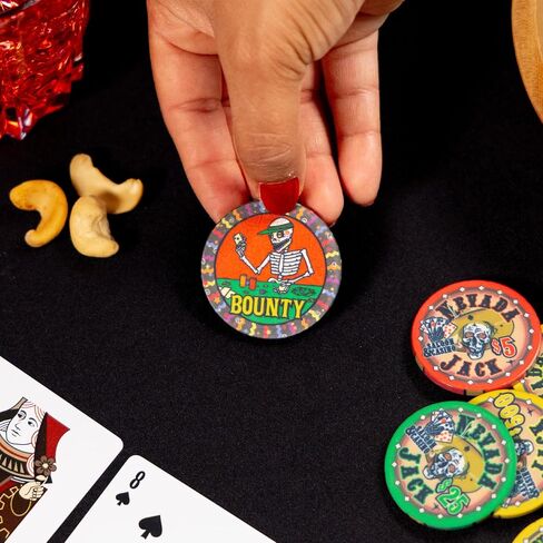 43MM Dia De Los Muertos Bounty Poker Chips (Pack of 10) in Saudi Arabia