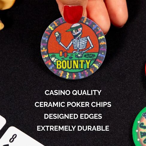 43MM Dia De Los Muertos Bounty Poker Chips (Pack of 10) in Saudi Arabia