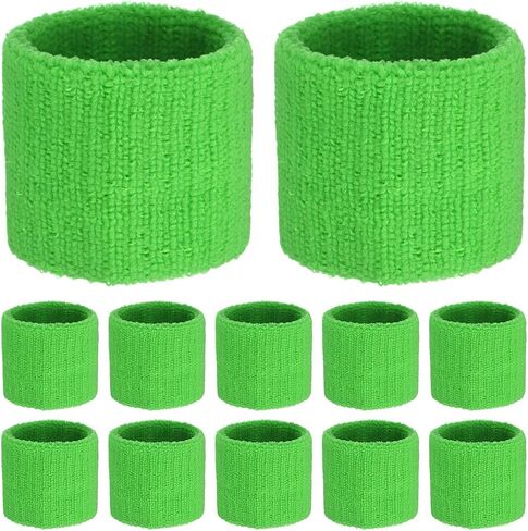 Sports Sweatbands - Cotton Terry Cloth Wristbands Sweat Absorbent Use for Workout & Basketball & Running in Saudi Arabia
