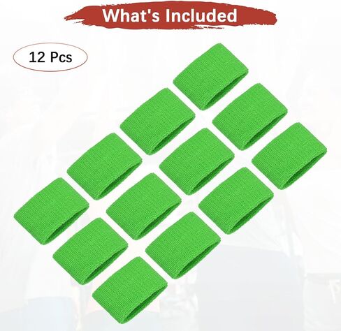 Sports Sweatbands - Cotton Terry Cloth Wristbands Sweat Absorbent Use for Workout & Basketball & Running in Saudi Arabia