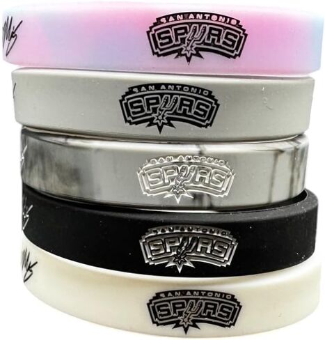 Victor Wembanyama Wristband Set – 5-Pack Silicone Basketball Bracelets – Wemby #1 Fan Gear – Defensive Length & Rookie Energy Sports Accessory in Saudi Arabia