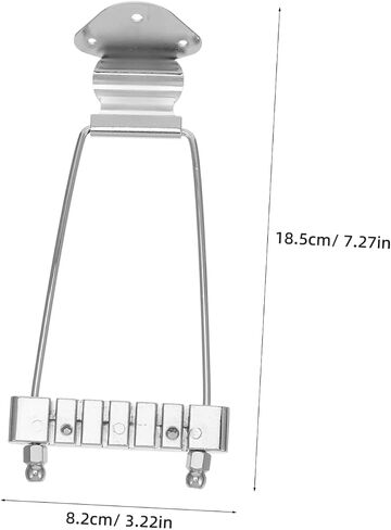 Professional Tailpiece for 6-string Bass Guitar Zinc Alloy No Decorative Pattern Replacement for Saddle in Saudi Arabia