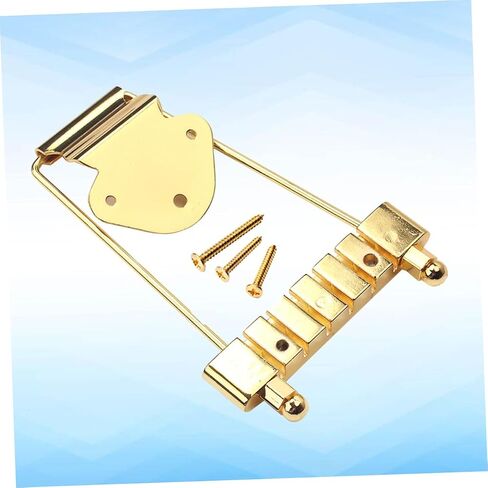 SUPVOX String Guitar Bridge Gold Tailpiece Pins Jazz Archtop Tailpiece Upgrade in Saudi Arabia