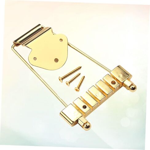 SUPVOX String Guitar Bridge Gold Tailpiece Pins Jazz Archtop Tailpiece Upgrade in Saudi Arabia