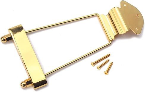 SUPVOX String Guitar Bridge Gold Tailpiece Pins Jazz Archtop Tailpiece Upgrade in Saudi Arabia
