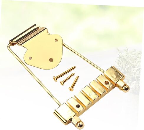 SUPVOX String Guitar Bridge Gold Tailpiece Pins Jazz Archtop Tailpiece Upgrade in Saudi Arabia