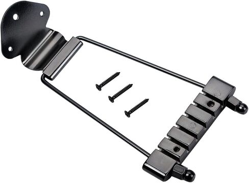 VANZACK String Archtop Jazz Guitar Tailpiece جسر أسود لسهولة التركيب، تصميم لاستخدام جيتار الجاز in Saudi Arabia