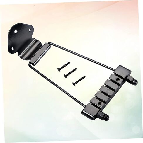 VANZACK String Archtop Jazz Guitar Tailpiece جسر أسود لسهولة التركيب، تصميم لاستخدام جيتار الجاز in Saudi Arabia