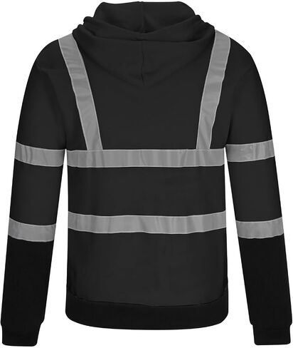 High Visibility Hoodies for Men Safety Waterproof T Shirt ANSI Reflective Work Short Sleeve Shirt Construction Tops in Saudi Arabia