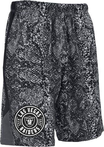 Zubaz NFL Men's Adult 9" Inseam Athletic Shorts - Wild and Colorful Designs (Small - 3XL) in Saudi Arabia