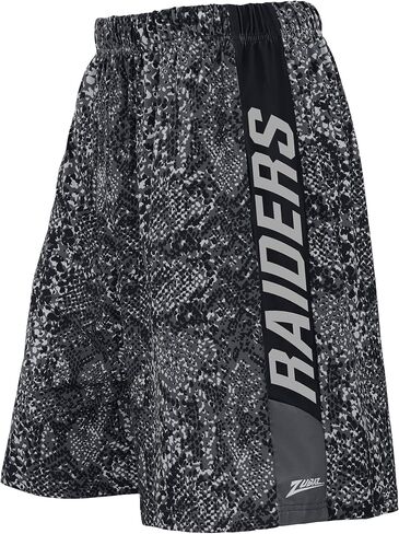 Zubaz NFL Men's Adult 9" Inseam Athletic Shorts - Wild and Colorful Designs (Small - 3XL) in Saudi Arabia