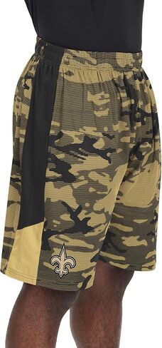 Zubaz NFL Men's Adult 9" Inseam Athletic Shorts - Wild and Colorful Designs (Small - 3XL) in Saudi Arabia