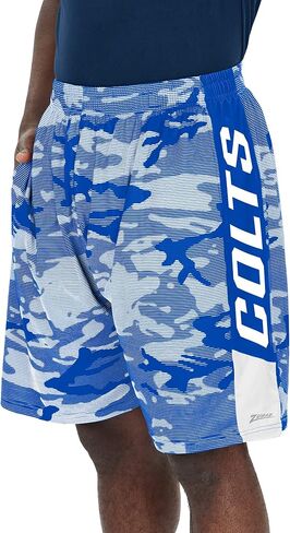 Zubaz NFL Men's Adult 9" Inseam Athletic Shorts - Wild and Colorful Designs (Small - 3XL) in Saudi Arabia