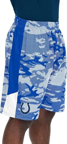 Zubaz NFL Men's Adult 9" Inseam Athletic Shorts - Wild and Colorful Designs (Small - 3XL) in Saudi Arabia