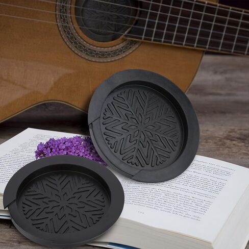 4 Inch Guitar Soundhole Cover, Soft Rubber Sound Hole Cover, Eliminates Feedback, Acoustic Guitar Accessories for Acoustic Guitar 41 Inch in Saudi Arabia