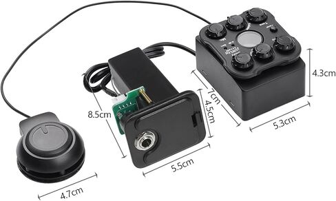 Eujgoov Acoustic Guitar Pickup Resonance Pickups Preamp System with LED Screen for Amplifying and Enhancing Sound in Saudi Arabia