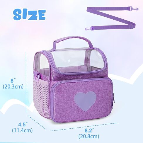 LoDrid Travel Carrying Case Compatible with Little Tikes Story Dream Machine Starter Set, Storage Bag with Handle and Shoulder Strap for Characters and Books, Purple, Case Only in Saudi Arabia