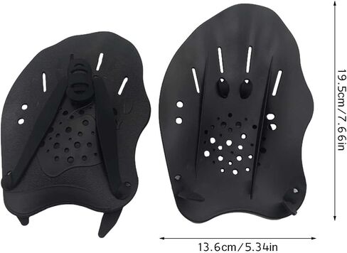 EVGATSAUTO Swimming Hand Paddles, a Pair of Training Paddles for Swimming to Improve Technique, Aid for Beginners and Athletes in Saudi Arabia