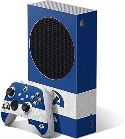 Skinit Decal Gaming Skin Compatible with Xbox Series S Bundle - Officially Licensed NFL Los Angeles Rams Design in Saudi Arabia