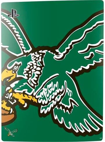 Skinit Decal Gaming Skin Compatible with PS5 Digital Edition Console - Officially Licensed NFL Philadelphia Eagles Retro Logo Design in Saudi Arabia