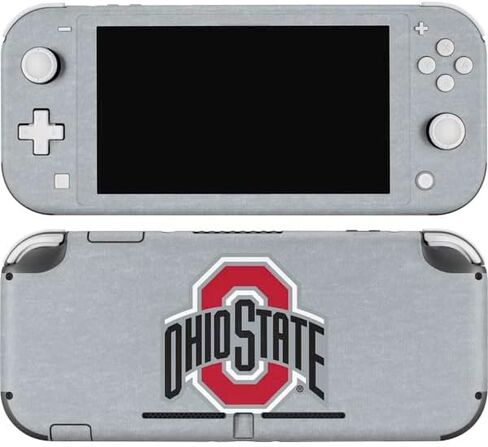 Skinit Decal Gaming Skin Compatible with Nintendo Switch Lite - Officially Licensed Ohio State University OSU Buckeyes Black Design in Saudi Arabia