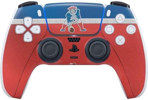 Skinit Decal Gaming Skin Compatible with PS5 Controller - Officially Licensed NFL New England Patriots Design in Saudi Arabia