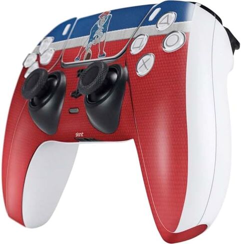 Skinit Decal Gaming Skin Compatible with PS5 Controller - Officially Licensed NFL New England Patriots Design in Saudi Arabia