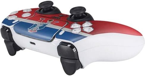 Skinit Decal Gaming Skin Compatible with PS5 Controller - Officially Licensed NFL New England Patriots Design in Saudi Arabia