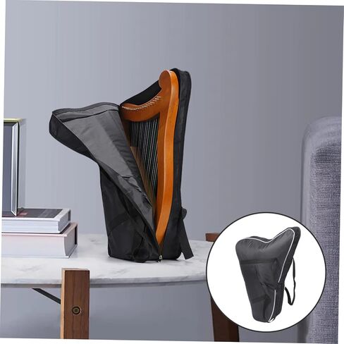 minkissy Convenient Thickened Lyre Bag for String Lyre Harp Durable Music Instrument Storage Case with Comfortable Handle Portable Carrying Pouch for Folk Style Travel in Kuwait
