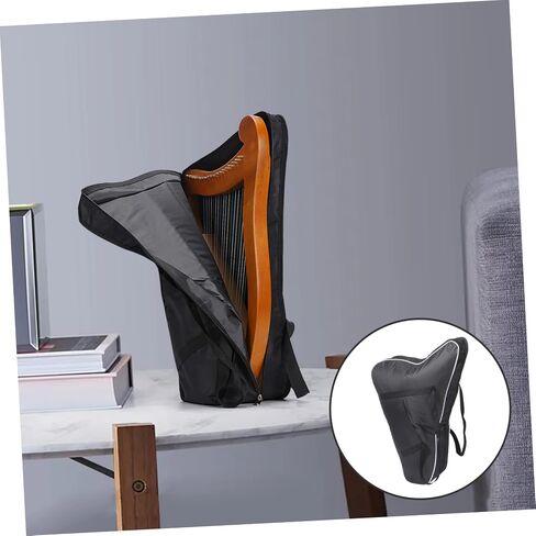 UPKOCH Thick Padded Lyre Harp Bag for 15-String Instruments Oxford Cloth Portable Music Storage Pouch Adjustable Strap for Musicians and Travel in Saudi Arabia
