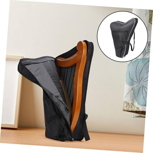 UPKOCH Thick Padded Lyre Harp Bag for 15-String Instruments Oxford Cloth Portable Music Storage Pouch Adjustable Strap for Musicians and Travel in Saudi Arabia
