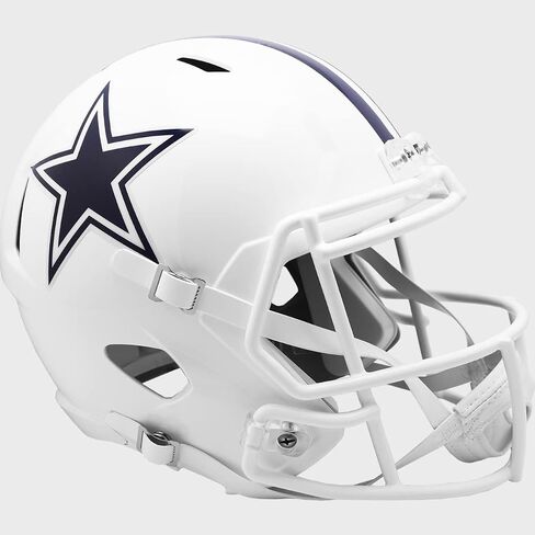 Dallas Cowboys Alternate All White On-Field Riddell Speed Replica Full Size Helmet - NFL Replica Helmets - New in Riddell Box in Saudi Arabia