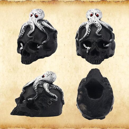 BOXOB Aztec Death Whistle, Authentic Human Sound Screams War Loudest Mexican Skull Whistle with Drawstring Bag for Halloween Symbol of Adventure Courage Gag Gifts(Octopus Style) in Saudi Arabia