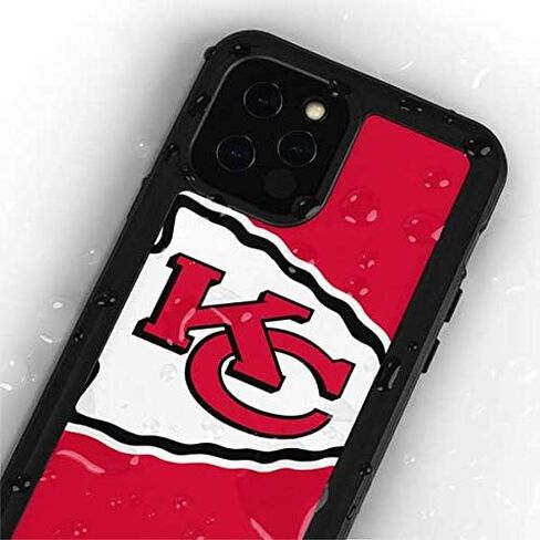 Skinit Waterproof Phone Case Compatible with iPhone 12 Pro Max - Officially Licensed NFL Kansas City Chiefs Large Logo Design in Saudi Arabia