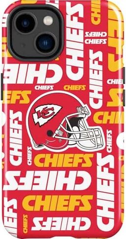 Skinit Impact Phone Case Compatible with iPhone 15 Plus - Officially Licensed NFL Kansas City Chiefs Design in Saudi Arabia