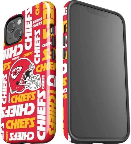 Skinit Impact Phone Case Compatible with iPhone 15 Plus - Officially Licensed NFL Kansas City Chiefs Design in Saudi Arabia