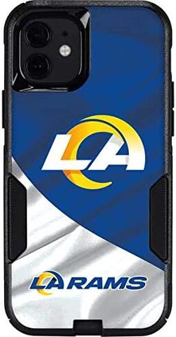 Skinit Decal Phone Skin Compatible with OtterBox Commuter Case for iPhone 12 - Officially Licensed NFL Los Angeles Rams Flag Design in Saudi Arabia