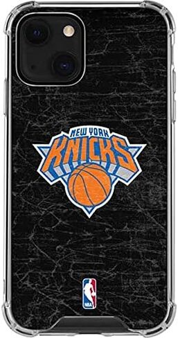 Skinit Clear Phone Case Compatible with iPhone 13 Mini - Officially Licensed NBA New York Knicks Black Secondary Logo Design in Saudi Arabia