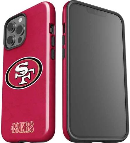 Skinit Impact Phone Case Compatible with iPhone 15 Pro Max - Officially Licensed NFL San Franciso 49ers Black & White Design in Saudi Arabia