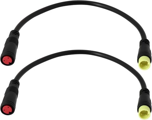 1x/2x M8 Electric Bike Extension Cable Brake 3Pin Male to 2Pin Female Waterproof Plug Converter Suitable for Ebike Brake, 16cm in Saudi Arabia