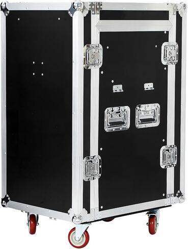TOYANDONA Recording Studio Racks: 16u Portable Dj Table With Audio Mixer Stand - Stereo Cabinet And Media Console Cabinet For Stage Performance And Live Events in Saudi Arabia