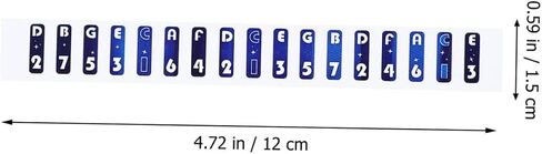 HANABASS 60PCS Thumb Piano Scale Stickers Removable Note Labels for Beginners Kalimba Accessories Colorful Design Easy to Use for Learning Music in Saudi Arabia