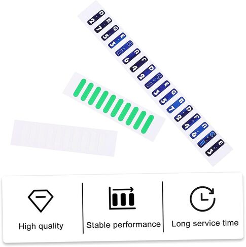 HANABASS 60PCS Thumb Piano Scale Stickers Removable Note Labels for Beginners Kalimba Accessories Colorful Design Easy to Use for Learning Music in Saudi Arabia