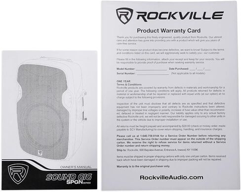 زوج Rockville SPGN108 مقاس 10 بوصة، مكبرات صوت سلبية بقدرة 800 وات الذروة 8 أوم DJ PA، بقدرة 200 وات RMS، وخزانة ABS، ومقبس قطبي، قطعتان in Saudi Arabia