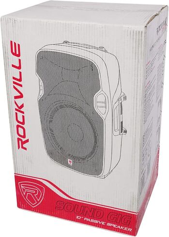 زوج Rockville SPGN108 مقاس 10 بوصة، مكبرات صوت سلبية بقدرة 800 وات الذروة 8 أوم DJ PA، بقدرة 200 وات RMS، وخزانة ABS، ومقبس قطبي، قطعتان in Saudi Arabia